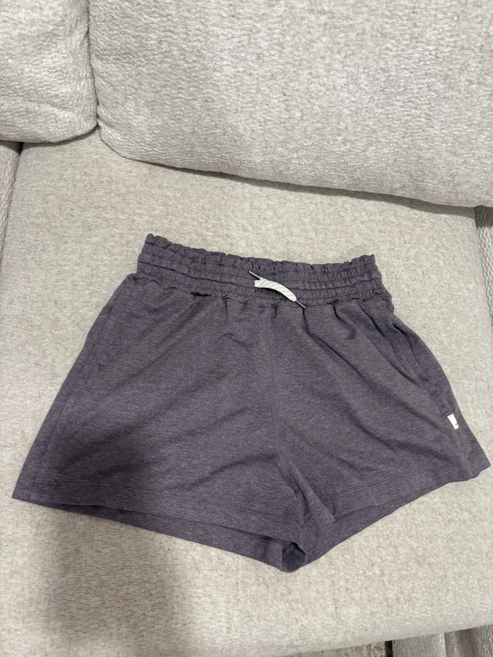 Vuori Women's Heather purple Drawstring Athletic Shorts